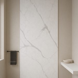 ISODECO SPC Douchepaneel Carrara Apolo Mat Wit