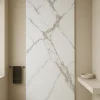 Hoogglans Goud Beige Wit Calacatta wandpaneel