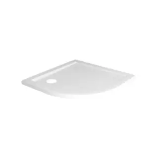Douchebak acryl 1/4 rond 90x90x4 wit