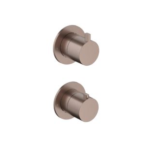 Afbouwdeel - Inbouw thermostaat met 2-weg stop-omstel BCP PVD AC009EXTBCP