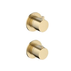 Afbouwdeel - Inbouw thermostaat met 3-weg stop-omstel BBP PVD AC039EXTBBP