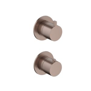 Afbouwdeel - Inbouw thermostaat met 3-weg stop-omstel BCP PVD AC039EXTBCP