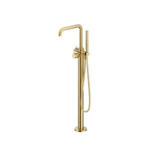 Hotbath Afbouwdeel vrijstaande badmengkraan met flexibele slang en handdouche BBP PVD AC177EXTBBP