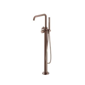 Hotbath Afbouwdeel vrijstaande badmengkraan met flexibele slang en handdouche BCP PVD AC177EXTBCP