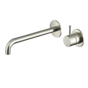Afbouwdeel - Inbouw wastafelmengkraan met 3 + 3 inbouwsysteem en 25 cm uitloop IX AR005EXT25IX