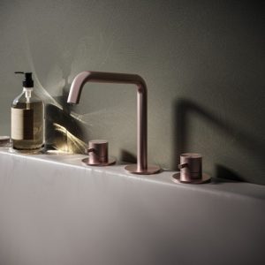 Wastafelmengkraan 3 gats zonder waste BCP PVD AR033BCP