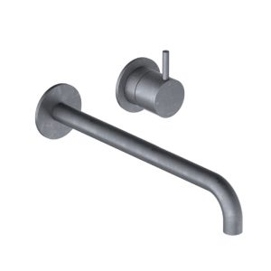 Afbouwdeel - Inbouw wastafelmengkraan met 3 + 3 inbouwsysteem en 25 cm uitloop AI CB005EXT25AI
