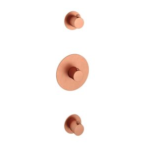 Afbouwdeel - Inbouw thermostaat met 2 stopkranen BC - Living Colours vormen een Poetsbaar patina