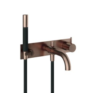 Hotbath Afbouwdeel - Inbouw douche/badmengkraan, automatische omstelinrichting met doucheslang en handdouche BCP PVD CB026EXTBCP
