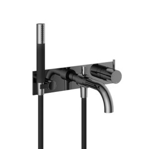 Hotbath Afbouwdeel - Inbouw douche/badmengkraan, automatische omstelinrichting met doucheslang en handdouche BK CB026EXTBK