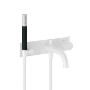Hotbath Afbouwdeel - Inbouw douche/badmengkraan, automatische omstelinrichting met doucheslang en handdouche WH CB026EXTWH