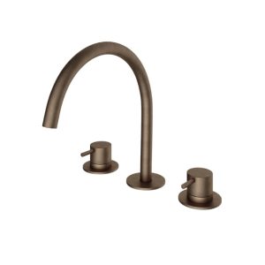 Wastafelmengkraan 3 gats AB - Living Colours vormen een Poetsbaar patina CB033AB