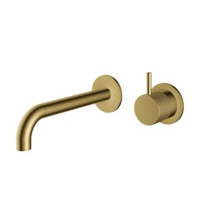 Afbouwdeel - Inbouw wastafelmengkraan met 18cm uitloop BBP PVD CX005EXT18BBP