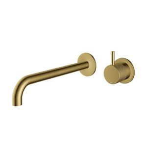 Afbouwdeel - Inbouw wastafelmengkraan met 25cm uitloop BBP PVD CX005EXT25BBP