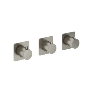 Afbouwdeel - Inbouw douchethermostaat met 2 stopkranen Horizontaal/verticaal GNP PVD GL7067EXTGNP