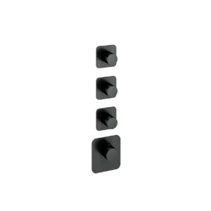 Afbouwdeel - Highflow Thermostaat met 3 stopkranen BGP PVD