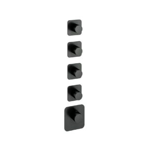 Afbouwdeel - Highflow Thermostaat met 4 stopkranen BGP PVD