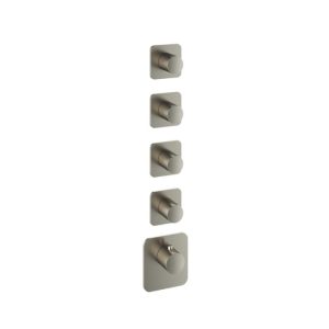 Afbouwdeel - Highflow Thermostaat met 4 stopkranen GNP PVD