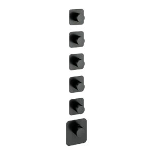Afbouwdeel - Highflow Thermostaat met 5 stopkranen BGP PVD
