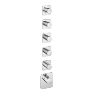 Afbouwdeel - Highflow Thermostaat met 5 stopkranen CR