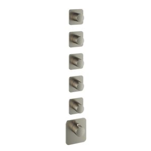 Afbouwdeel - Highflow Thermostaat met 5 stopkranen GNP PVD