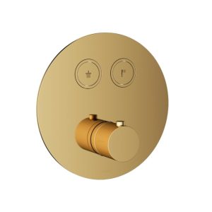 Afbouwdeel - Inbouwthermostaat met 2 pushbuttons NBP PVD