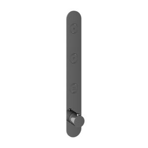 Afbouwdeel - Inbouwthermostaat met 3 pushbuttons verticale plaatsing BK