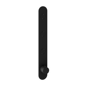 Afbouwdeel - Inbouwthermostaat met 3 pushbuttons verticale plaatsing BL