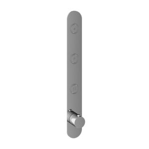 Afbouwdeel - Inbouwthermostaat met 3 pushbuttons verticale plaatsing CR