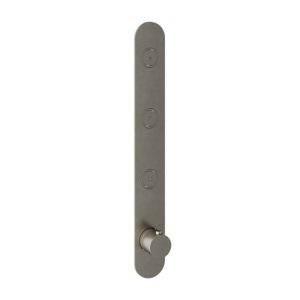 Afbouwdeel - Inbouwthermostaat met 3 pushbuttons verticale plaatsing GN