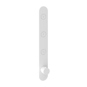 Afbouwdeel - Inbouwthermostaat met 3 pushbuttons verticale plaatsing WH