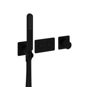 Afbouwdeel - Inbouwthermostaat met 2 pushbuttons BL