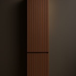 Japandi kolomkast (35x35x135 cm)  Walnoot
