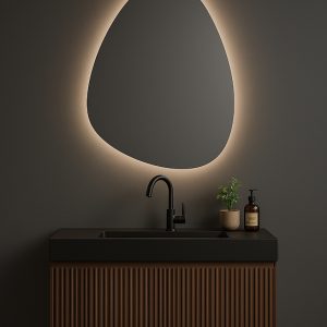Japandi Design Wastafelmeubel Walnoot 60 cm
