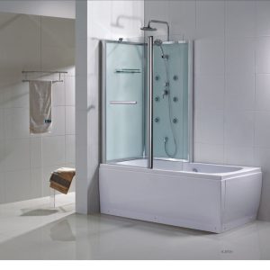 Wiesbaden Vanity links bad/douche 170x85 h 218 veiligheidsglas 5 mm