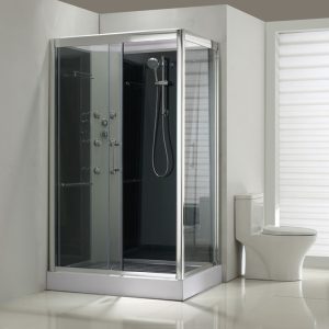 Wiesbaden Sunshine links complete douchecabine 120x90x218 alu  5mm glas