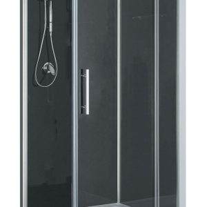 Wiesbaden Domino complete douchecabine 80x80x210 alu mat 5mm glas