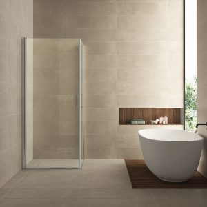 Wiesbaden Salone cabine met 2 draaideuren 900 x 900 x 2000 x 8 mm nano helder glas/chroom