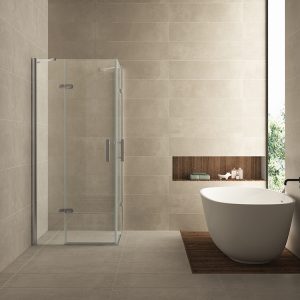 Wiesbaden Double hoekinstap cabine met 2 draaideuren 900 x 900 x 2000 x 8 mm nano helder glas/chroom