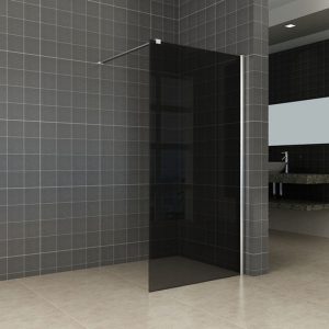 Comfort inloopdouche 900 x 2000 x 10 mm nano rookglas/chroom