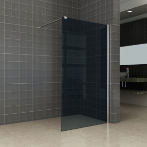 Comfort inloopdouche 1000 x 2000 x 10 mm nano rookglas/chroom
