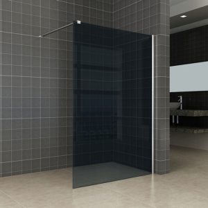 Comfort inloopdouche 1200 x 2000 x 10 mm nano rookglas/chroom