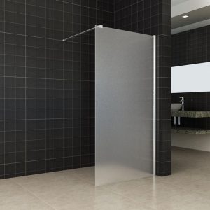 Comfort inloopdouche 900 x 2000 x 10 mm nano melkglas/chroom