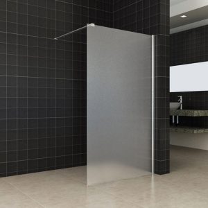 Comfort inloopdouche 1000 x 2000 x 10 mm nano melkglas/chroom