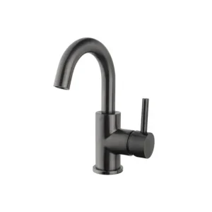 Caral wastafelkraan met draaibare uitloop gunmetal