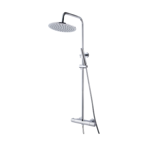 Caral thermostatische regendoucheset opbouw chroom