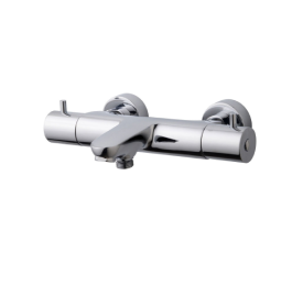 Caral thermostatische badmengkraan chroom