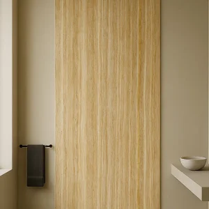 wandpaneel Hoogglans Travertin Zand Beige