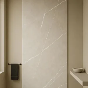 ISODECO SPC Douchepaneel Carrara Nikè Mat Taupe